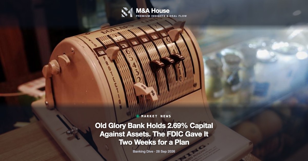 Old Glory Bank Holds 2.69% Capital Against Assets. The FDIC Gave It Two Weeks for a Plan