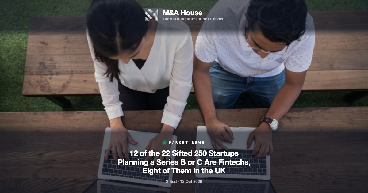 12 of the 22 Sifted 250 Startups Planning a Series B or C Are Fintechs, Eight of Them in the UK